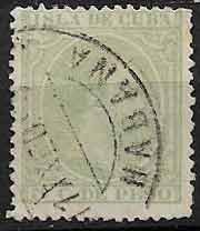 Serie sellos Cuba colonia española 0115. Alfonso XIII (o)
