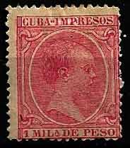 Serie sellos Cuba colonia española 0131. Alfonso XIII (*)