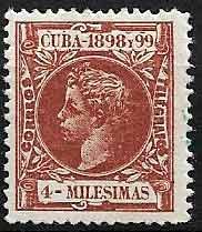 Serie sellos Cuba colonia española 0157. Alfonso XIII (*)