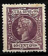 Serie sellos Cuba colonia española 0169. Alfonso XIII (*)