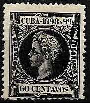 Serie sellos Cuba colonia española 0170. Alfonso XIII (*)