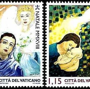 Serie sellos Vaticano 1802-03. Navidad
