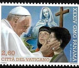 Serie sellos Vaticano 1810. Jornadas Juventud