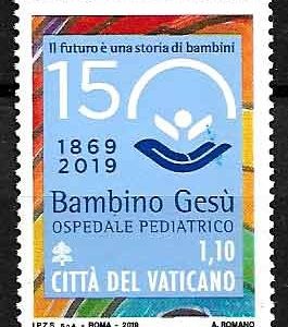 Serie sellos Vaticano 1819. Hospital Pediátrico