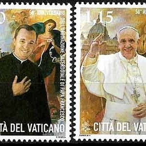 Serie sellos Vaticano 2019 s/n. Ordenacion Papa