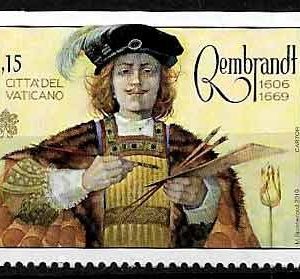 Serie sellos Vaticano 2019 s/n. Rembrandt