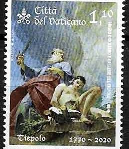 Serie sellos Vaticano 2020 s/n. 250 Aniversario G. Tiepolo