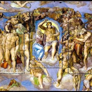 Serie sellos Vaticano 1824-25. Restauracion Capilla Sixtina
