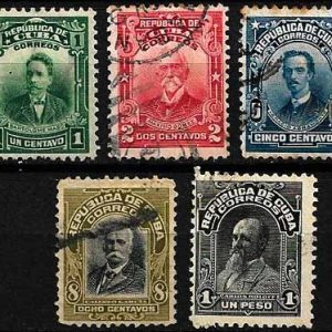 Serie sellos Cuba republica 0161-65 (o)