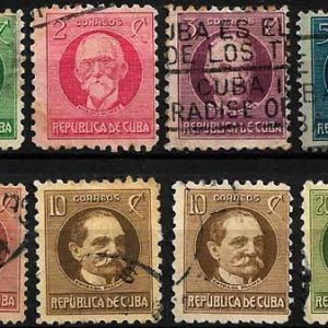 Serie sellos Cuba republica 0184-89 (o)