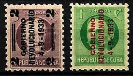 Serie sellos Cuba republica 0217-18 (*)