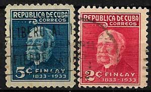 Serie sellos Cuba republica 0219-220 (o)