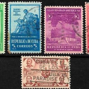 Serie sellos Cuba republica 0269-73 (o)