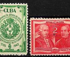 Serie sellos Cuba republica 0285-6 (o)