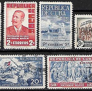Serie sellos Cuba republica 0304-11 (o)