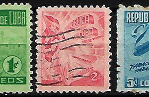 Serie sellos Cuba republica 0314-6 (o)
