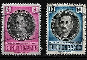 Serie sellos Cuba republica 0436-9 (o)