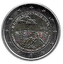 Moneda 2 euros de Finlandia 2021 Aland