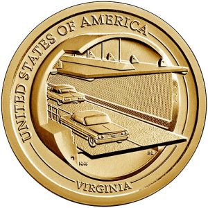 Moneda EE.UU. 1 dolar 2021 S/C. Innovacion – PUENTE CHESAPEAKE.D