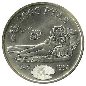 Año 1996. Moneda 2000 pesetas S/C 1996 Goya