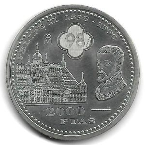Año 1998-. Moneda 2000 pesetas S/C- 1998 El Escorial