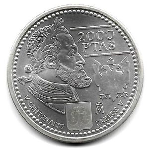 Año 2000. Moneda 2000 pesetas S/C 2000 Carlos V
