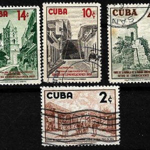 Serie sellos Cuba republica 0470-3 (o)
