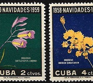 Serie sellos Cuba republica 0496-7 (*)