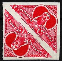 Serie sellos Cuba republica 0501 – PAREJA SIN DENTAR(*/**)