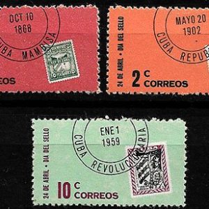 Serie sellos Cuba republica 0556-8 (**)