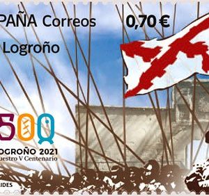 36. Sello Logroño V Centenario
