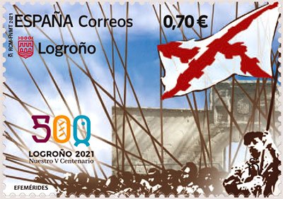 36. Sello Logroño V Centenario
