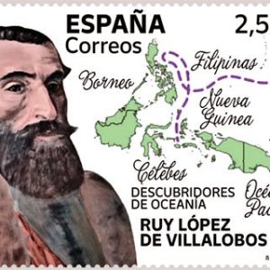 40. Sello Decubridores de Oceanía. Villalobos