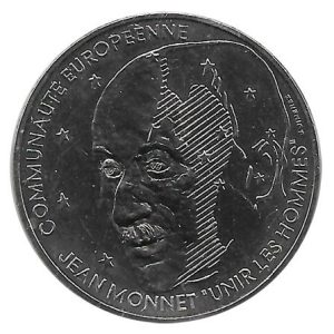 Moneda 100 Francos Francia 1992 S/C. Jean Monnet