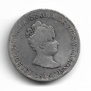 Moneda 1845. 4 Reales Isabel II (1845-PS) .Barcelona.MBC-