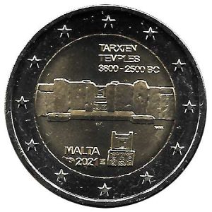 Moneda 2 euros de Malta 2021 Templo Tarxien