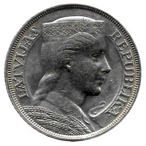 Moneda Letonia 05  Lati 1931 MBC