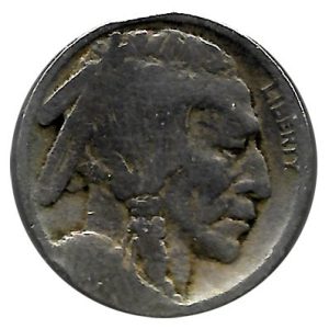 Moneda de EE.UU. 0005 centavos 1913/38 . RC Bufalo