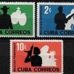 Serie sellos Cuba republica 0585-7 (*)