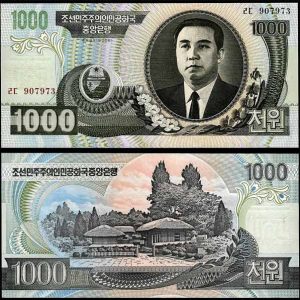 Billete Corea del Norte 1000 Won 2006 S/C