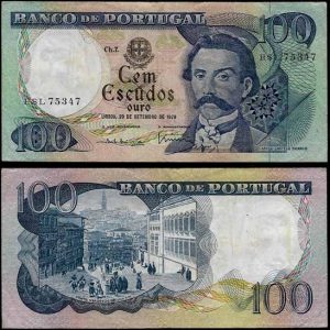 Billete Portugal 0100 Escudos 1978 MBC