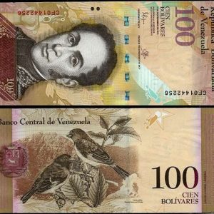 Billete Venezuela 000100 Bolivares S/C. 2015
