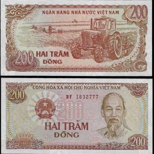 Billete Vietnam 00200 Dong 1987 S/C