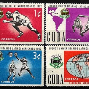 Serie sellos Cuba republica 0635-38 (**)