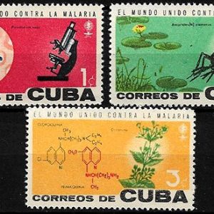 Serie sellos Cuba republica 0639-41 (**)