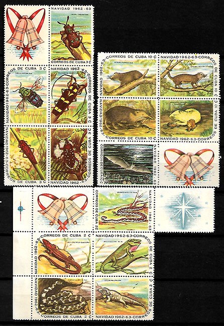 Serie sellos Cuba republica 0642-56 (**)
