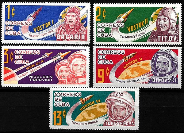 Serie sellos Cuba republica 0657-9B (*)