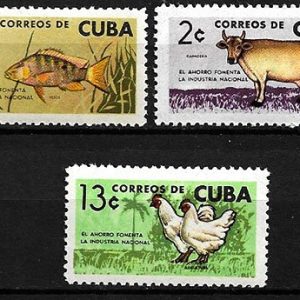 Serie sellos Cuba republica 0718-20 (*)