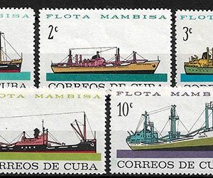 Serie sellos Cuba republica 0721-5 (**)