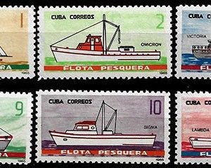 Serie sellos Cuba republica 0821-6 (*)